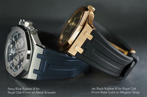 audemars piguet bracelet present|Audemars Piguet with rubber strap.